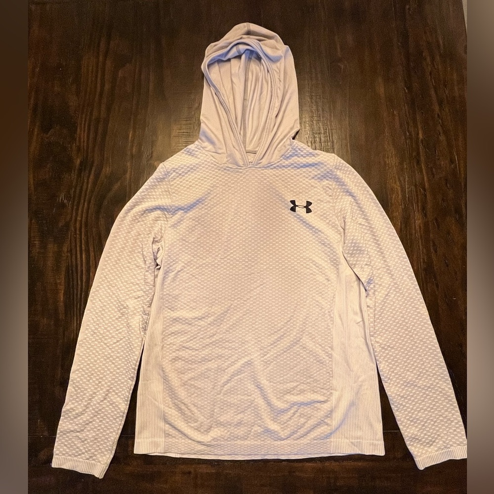Under Armour Boy’s Grey Hoodie with Black Logo